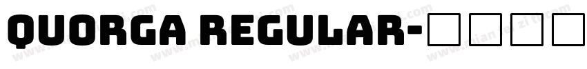 Quorga Regular字体转换